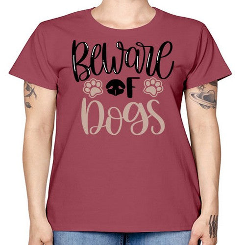 Beware Of Dogs Style 33# - dogs -  Missy T-Shirt