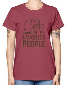 Cats Are My Favorite People Style 7# - cats -  Missy T-Shirt