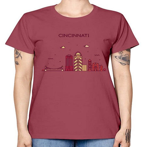 CincinnatiOH 590# - cities -  Missy T-Shirt