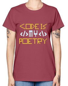 Code is my poetry 21# - computer -  Missy T-Shirt