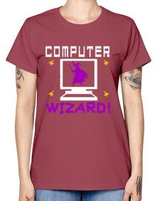 Computer wizard 52# - computer -  Missy T-Shirt