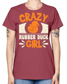 Crazy Rubber Duck Girl Style 4# - ducks -  Missy T-Shirt