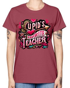 Cupids Favorite Teacher 40# - teacher -  Missy T-Shirt