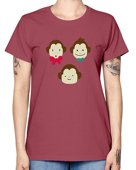 Cute_little_monkeys_5425 - monkey -  Missy T-Shirt