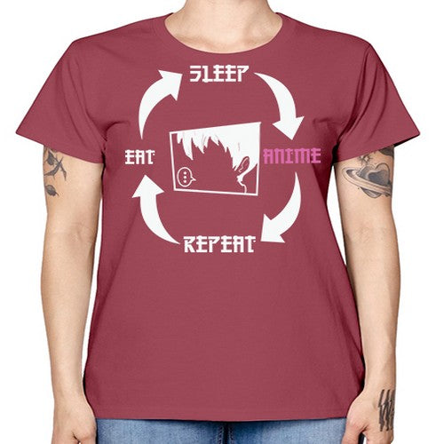 Eat Sleep Anime Repeat Anime Anime 226# - anime -  Missy T-Shirt