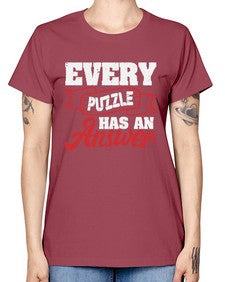 Every puzzle has an answer 11# - video games -  Missy T-Shirt