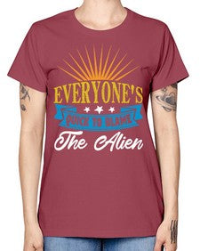 Everyones quick to blame the alien 54# - ufo -  Missy T-Shirt