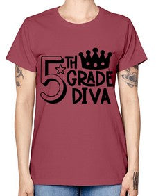 Fifth Grade Diva 64# - fifth grade -  Missy T-Shirt