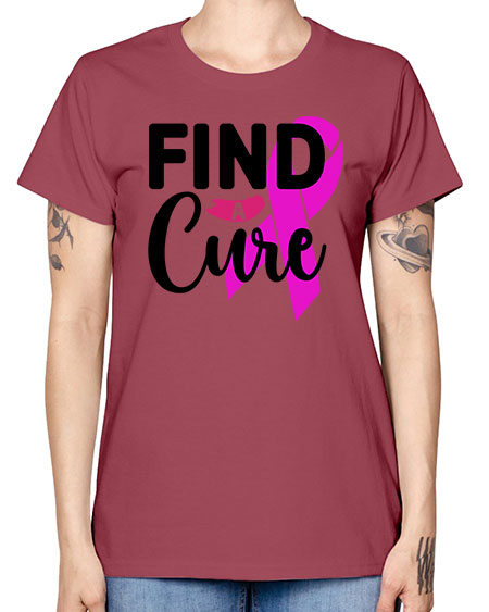 Find a Cure 26# - breast cancer -  Missy T-Shirt