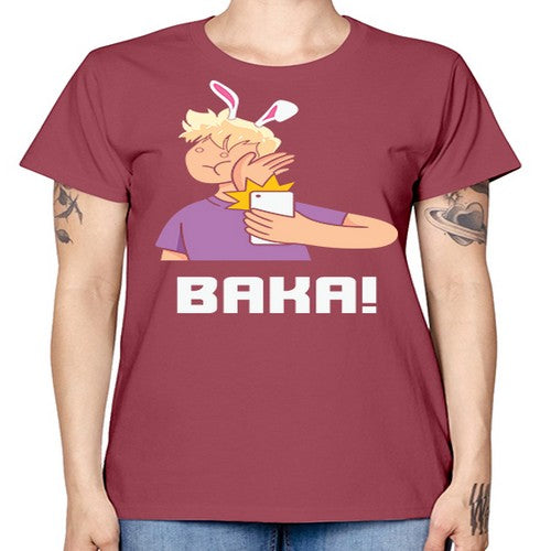 Funny Anime Baka Rabbit Slap Anime 228# - anime -  Missy T-Shirt