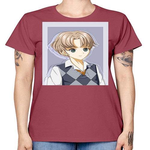 Handsome and cool boy with uniform 34# - anime -  Missy T-Shirt