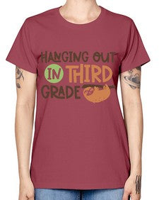 Hanging Out in Third 236# - third grade -  Missy T-Shirt