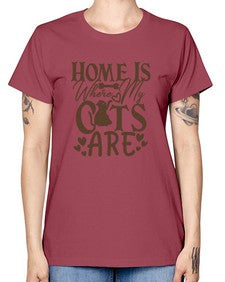 Home Is Where My Cats Are Style 15# - cats -  Missy T-Shirt