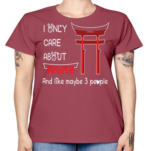 I Only Care About Anime Anime 240# - anime -  Missy T-Shirt