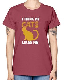 I Think My Cats - cats -  Missy T-Shirt