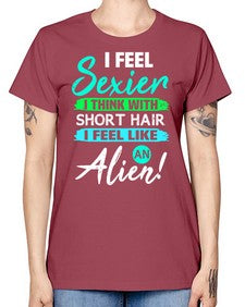 I feel sexier with short hair 12# - ufo -  Missy T-Shirt