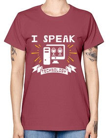 I speak technology 37# - computer -  Missy T-Shirt