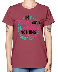 Im A Mom And A Nurse Nothing Style Style 957# - nurse -  Missy T-Shirt