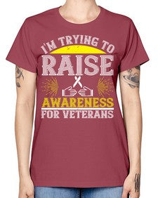 Im trying to raise awareness for veterans Style 43# - Self awareness -  Missy T-Shirt