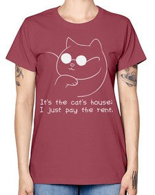 Its the Cats House - cats -  Missy T-Shirt