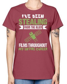Ive been stealing from the alien 30# - ufo -  Missy T-Shirt