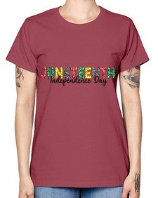 Juneteenth Independence Day 37# - black juneteenth -  Missy T-Shirt