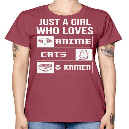 Just A Girl Who Loves 263# - anime -  Missy T-Shirt