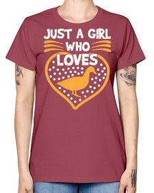 Just A Girl Who Loves Duck Style 34# - ducks -  Missy T-Shirt