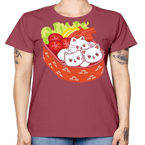 Kawaii Cat Boxed Lunch Anime Anime 266# - anime -  Missy T-Shirt