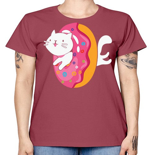 Kawaii Cat Donut Anime Lover Anime 267# - anime -  Missy T-Shirt