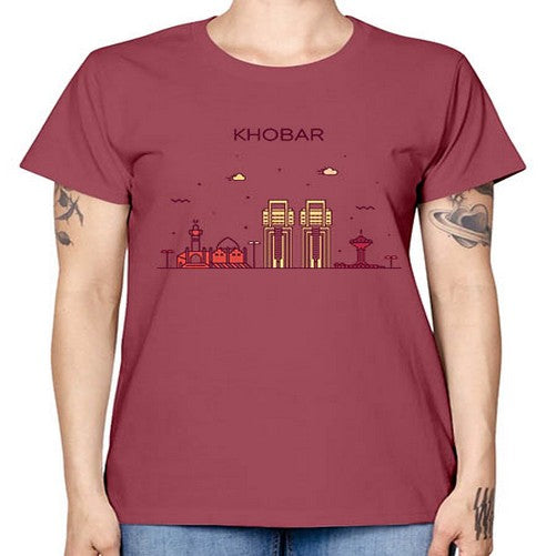 Khobar 1053# - cities -  Missy T-Shirt