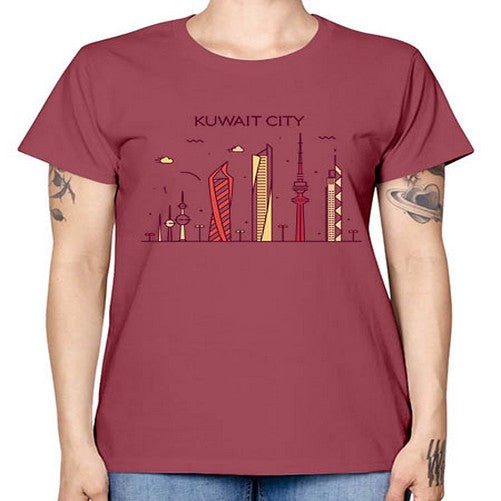 Kuwait 1095# - cities -  Missy T-Shirt