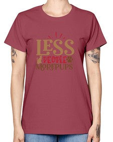 Less People More Pups Style 18# - cats -  Missy T-Shirt