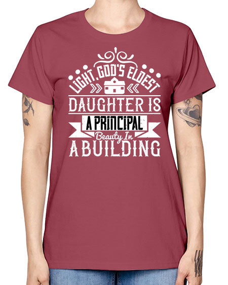 Light Gods eldest daughter is a principal beauty in a building Style 274# - architect -  Missy T-Shirt