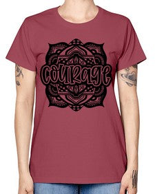 Mandala Courage 759# - mandala -  Missy T-Shirt