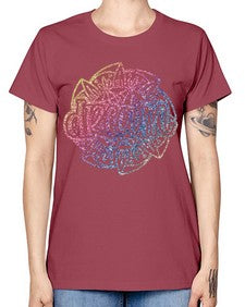 Mandala Dream Rainbow Glitter 760# - mandala -  Missy T-Shirt
