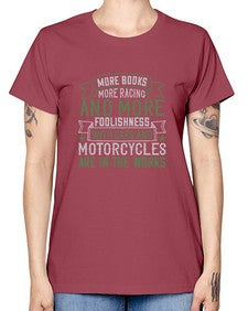 More books more racing and more foolishness with cars and motorcycles are in the works 45# - car -  Missy T-Shirt