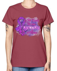 No One Figh Alone AlzheimerS Awareness 200# - alzheimers -  Missy T-Shirt