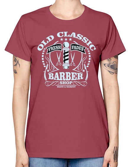 Old Classic Barber1285# - barber -  Missy T-Shirt