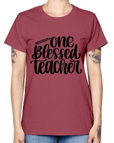 One Blessed Teacher Style 1287# - teacher -  Missy T-Shirt