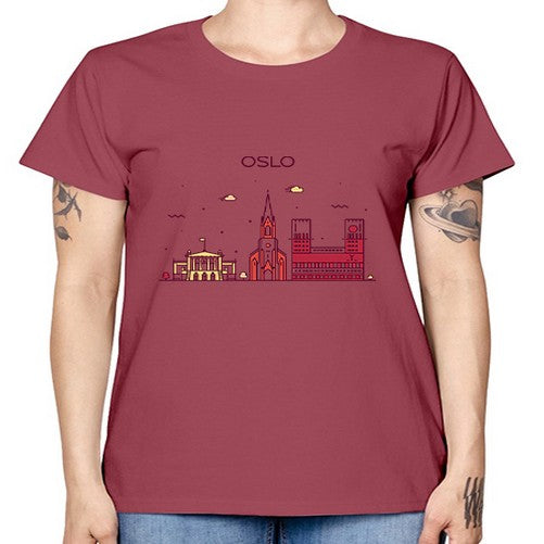Oslo 1554# - cities -  Missy T-Shirt