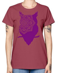 OwlMandalaUpdated 976# - mandala -  Missy T-Shirt