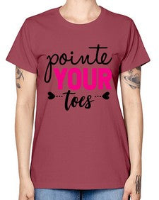Pointe your toes 176# - ballet -  Missy T-Shirt