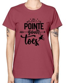 Pointe your toes 177# - ballet -  Missy T-Shirt