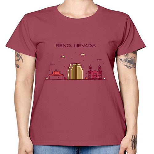Reno 1714# - cities -  Missy T-Shirt
