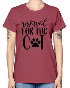 Reserved For The Cat Style 104# - cats -  Missy T-Shirt
