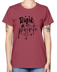 Right on pointe 181# - ballet -  Missy T-Shirt
