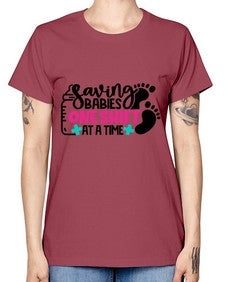 Saving Babies One Shift At A Time Style Style 1371# - nurse -  Missy T-Shirt