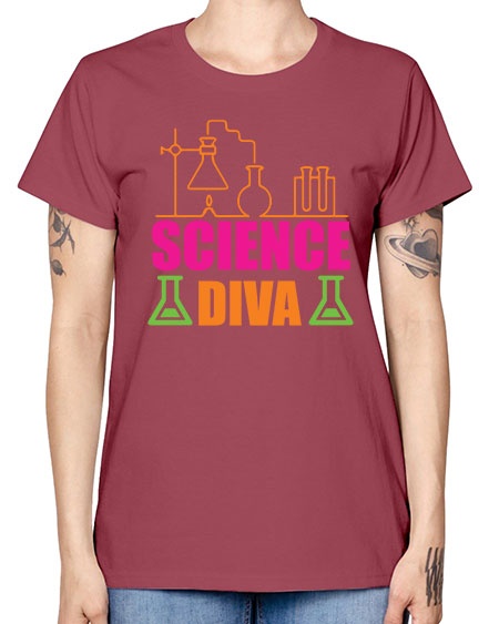 Science Diva 127# - general science -  Missy T-Shirt