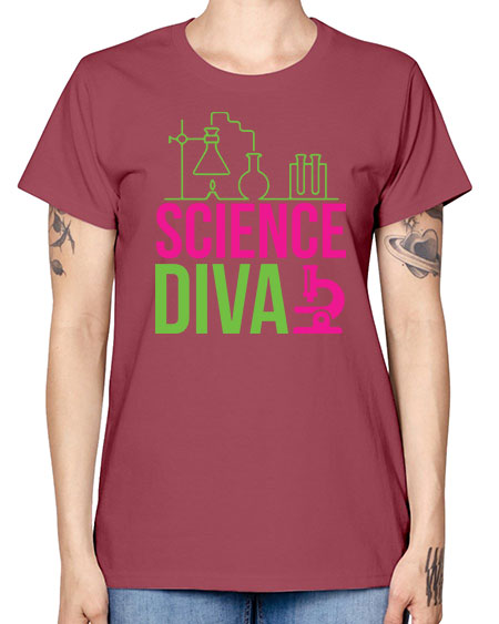 Science Diva 128# - general science -  Missy T-Shirt